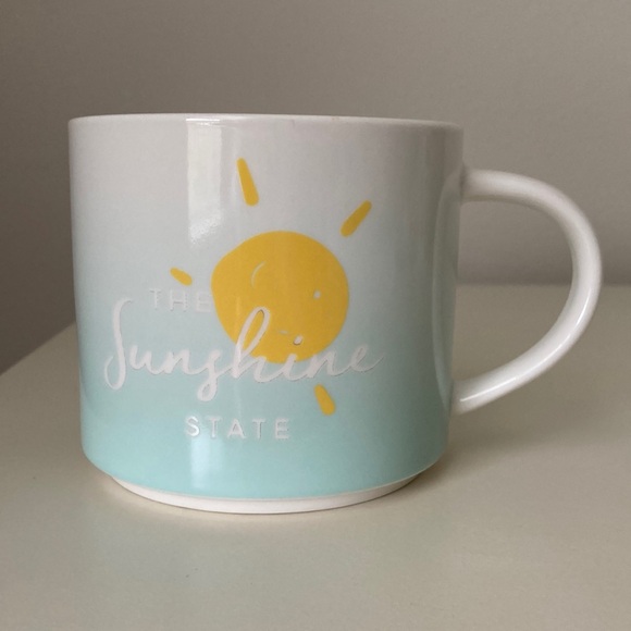 The Sunshine State Sun Sunny Florida Ombré Coffee Mug Porcelain Threshold Target - Picture 1 of 11